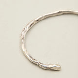 Grammi Slim Cuff in Oxidized Silver