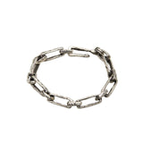 Mythic Long Link Bracelet in Oxidized Silver