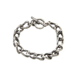 Mythic Bond Twisted Bracelet in Oxidized Silver - Medium