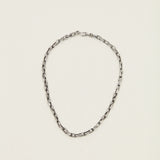 Link Necklace in Oxidized Silver