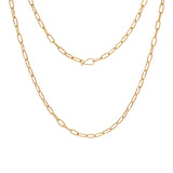 Oval Chain Necklace in 14k Yellow Gold - 18"