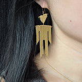 Disappearing Person Earrings in Gold-Fill