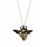 Honey Bee Necklace with 23k Gold Leaf