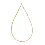 Seed Necklace in 18k Yellow Gold and Silver
