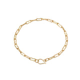 Petit Bone Link Bracelet in 14k Royal Yellow Gold - 7"