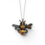 Bumble Bee Necklace with 23k Gold Leaf