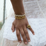 Bare Frame Bracelet in Gold