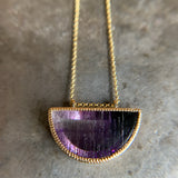 Phantom Amethyst Necklace in 18k Yellow Gold