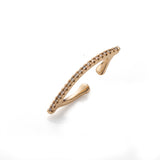 BOW Diamond Ear Cuff in 10k Yellow Gold