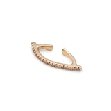 BOW Diamond Ear Cuff in 10k Yellow Gold
