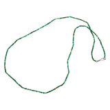 2mm Table Cut Cube Jade Necklace with 18k Gold Beads and Oxidized Silver Clasp