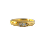 Gold and Diamond Milgrain Stacking Ring