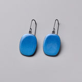 Celia Earrings with Blue Enamel