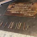 Custom Leather Poem Book with Engravings