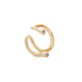 DROSERA II Diamond Ear Cuff in 10k Yellow Gold