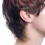 DROSERA II Diamond Ear Cuff in 10k Yellow Gold