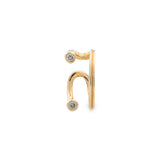 DROSERA II Diamond Ear Cuff in 10k Yellow Gold