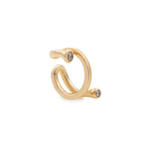 DROSERA Diamond Ear Cuff in 10k Yellow Gold