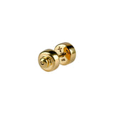 Black Diamond Fragment Post Earrings in 18k Gold Electroplated Silver
