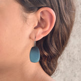 Nova Earrings in Blue Enamel