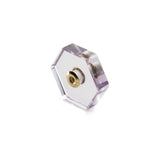 Hexagon Amethyst Stone for SPEAR Earring  in 18k Yellow Gold