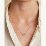 Aquamarine and Diamond Encrusted Pendant in 14k Yellow Gold