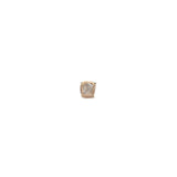 Foggy Diamond Slice Earring - Single