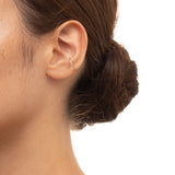 Small GOSSAMER Diamond Ear Cuff in 10k Yellow Gold