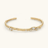 Diamond Encrusted Cuff in 14k Yellow Gold