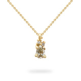 Pear Cut Diamond Encrusted Necklace in 14k Yellow Gold