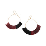 Ariadne Hoop Earrings (Color Block)