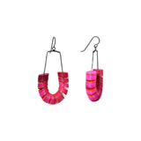 Magenta Loop Earrings