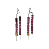 Magenta Drop Earrings