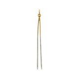 Vintage Japanese Hair Stick in Silver and Brass