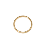 2.25 mm Lightweight Modeled Band in 14k Yellow Gold with White Diamonds