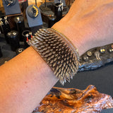 Silver Tone 8 Row Bullet Cuff