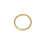 2.25 mm Lightweight Modeled Band in 22k Yellow Gold with White Diamonds