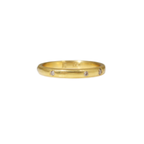 2.5 mm Lightweight Modeled Band in 22k Yellow Gold with Champagne Diamonds