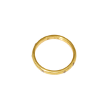 2.5 mm Lightweight Modeled Band in 22k Yellow Gold with Champagne Diamonds