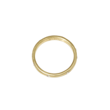 2.5 mm Lightweight Modeled Band in 18k Yellow Gold with White Diamonds
