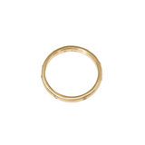 2.5 mm Lightweight Modeled Band in 14k Yellow Gold with Champagne Diamonds