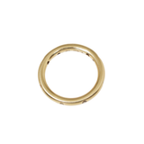 2.5 mm Round Band in 14k Yellow Gold with Cognac Diamonds