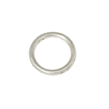 2.5mm Modeled Band in Brushed Silver with White Sapphires & File Finish