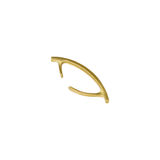 Curved Bar Ear Cuff in 18k Gold with Champagne Diamonds