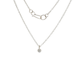 Dot Charm Necklace in Silver