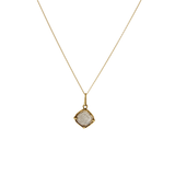 Diamond Slice Pendant in 22k Yellow Gold