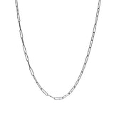 Medium Weight Short Links Chain in Oxidized Silver - 24"