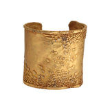 Gold-electroplated Copper Cuff Bracelet