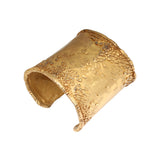 Gold-electroplated Copper Cuff Bracelet