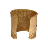 Gold-electroplated Copper Cuff Bracelet